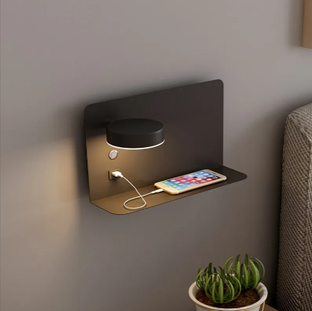 USB Charging Bedside Lamp